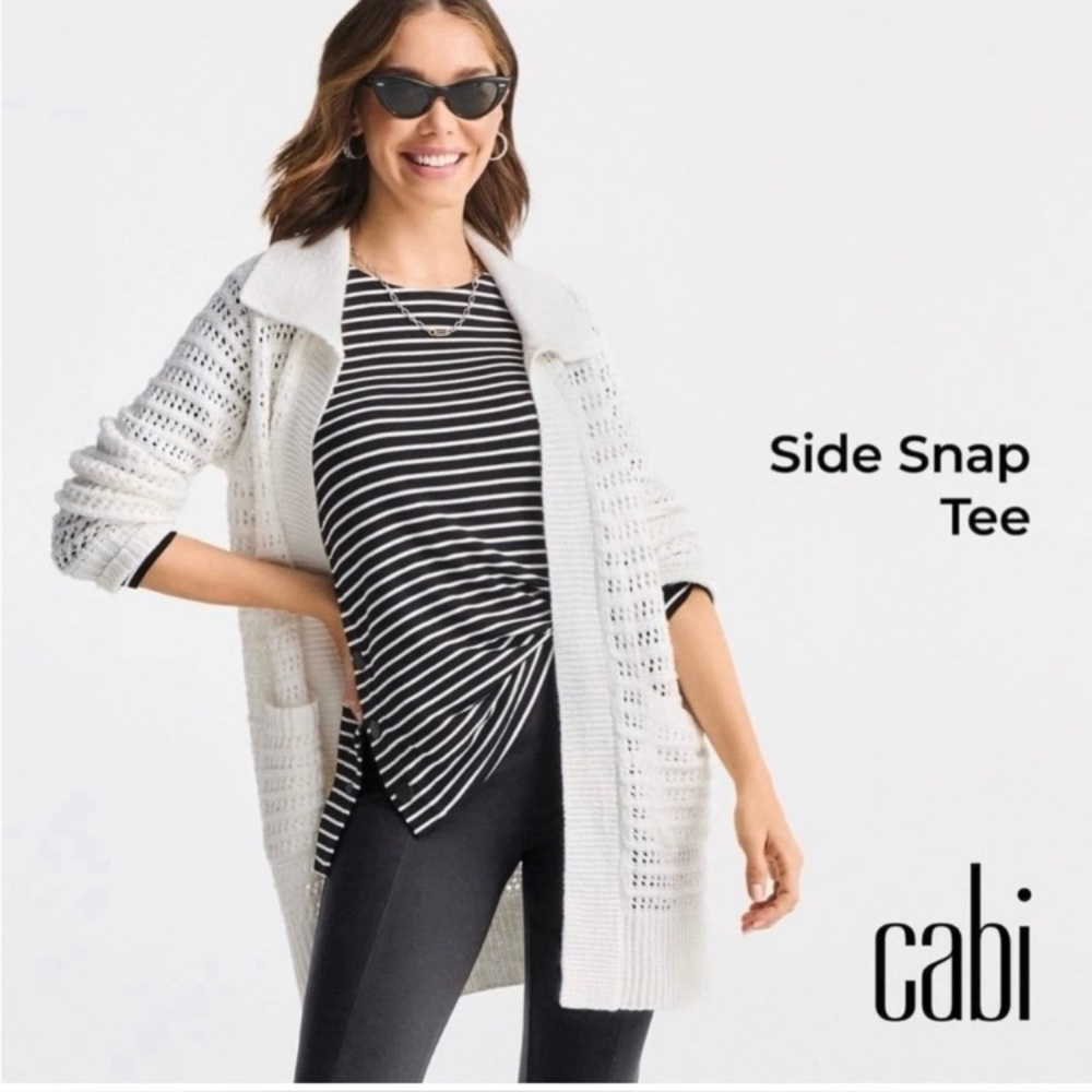 CAbi Side Snap Tee